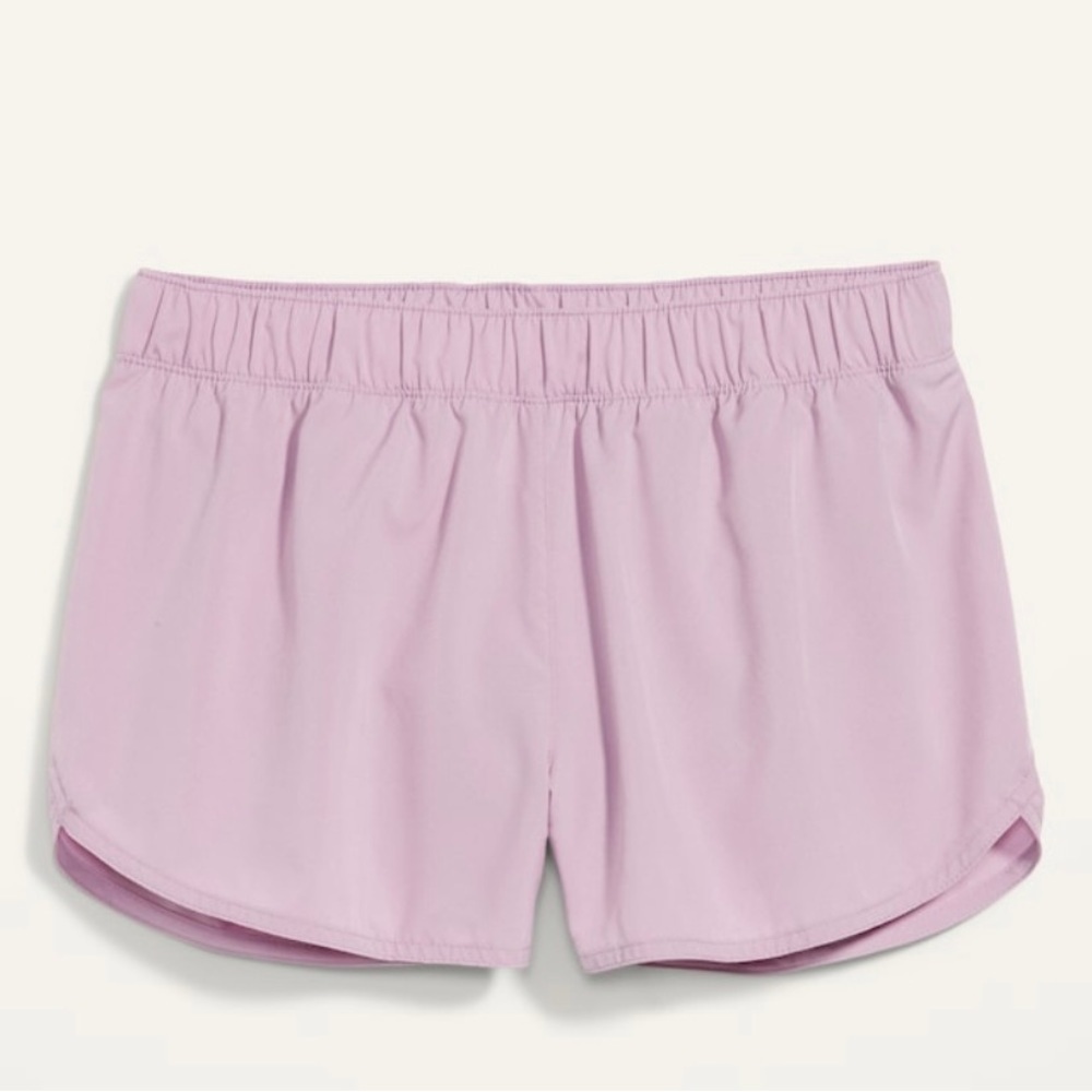 Mid-Rise StretchTech Dolphin-Hem Run Shorts for Women --3 in, Size 4X